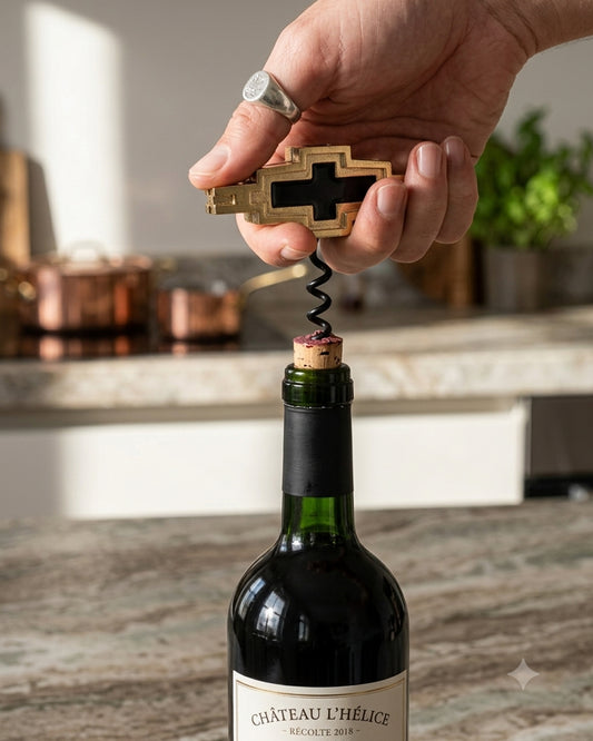 Baori Corkscrew – Handcrafted Brass Wine Bottle Opener