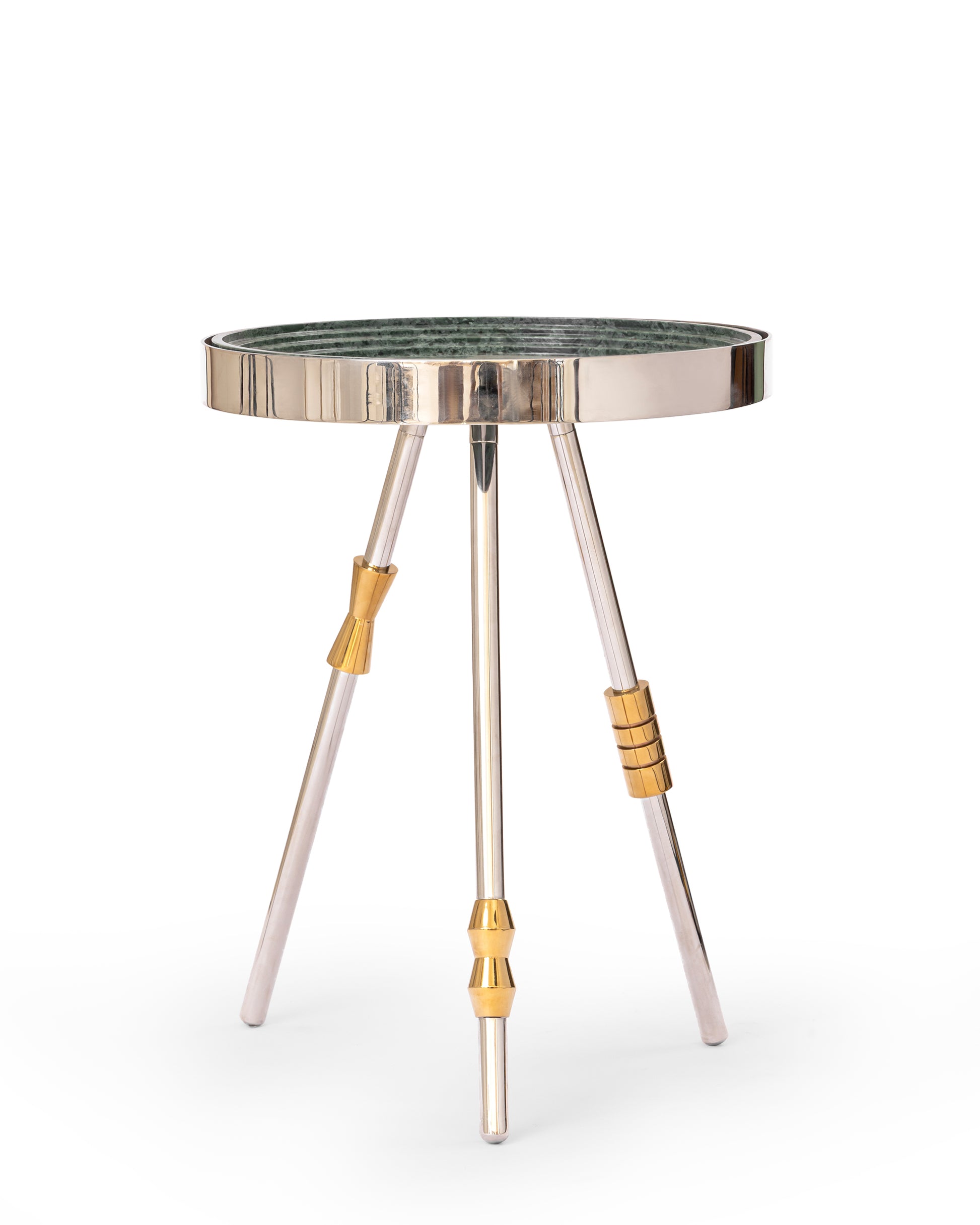 Contemporary Marble Side Table Sputnik by Studio Saswata