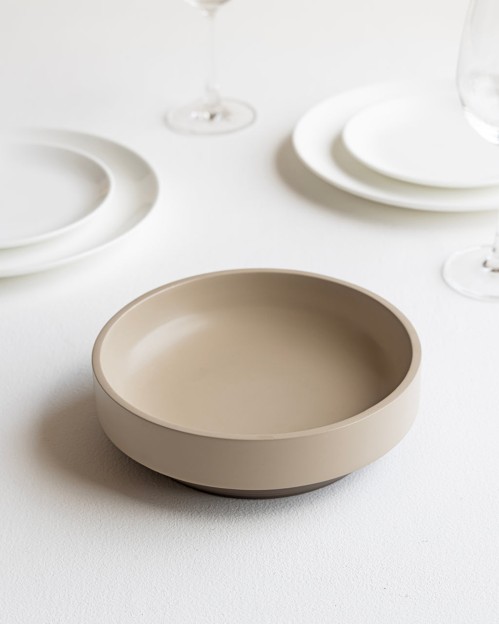 Step Bowl - L (Beige)