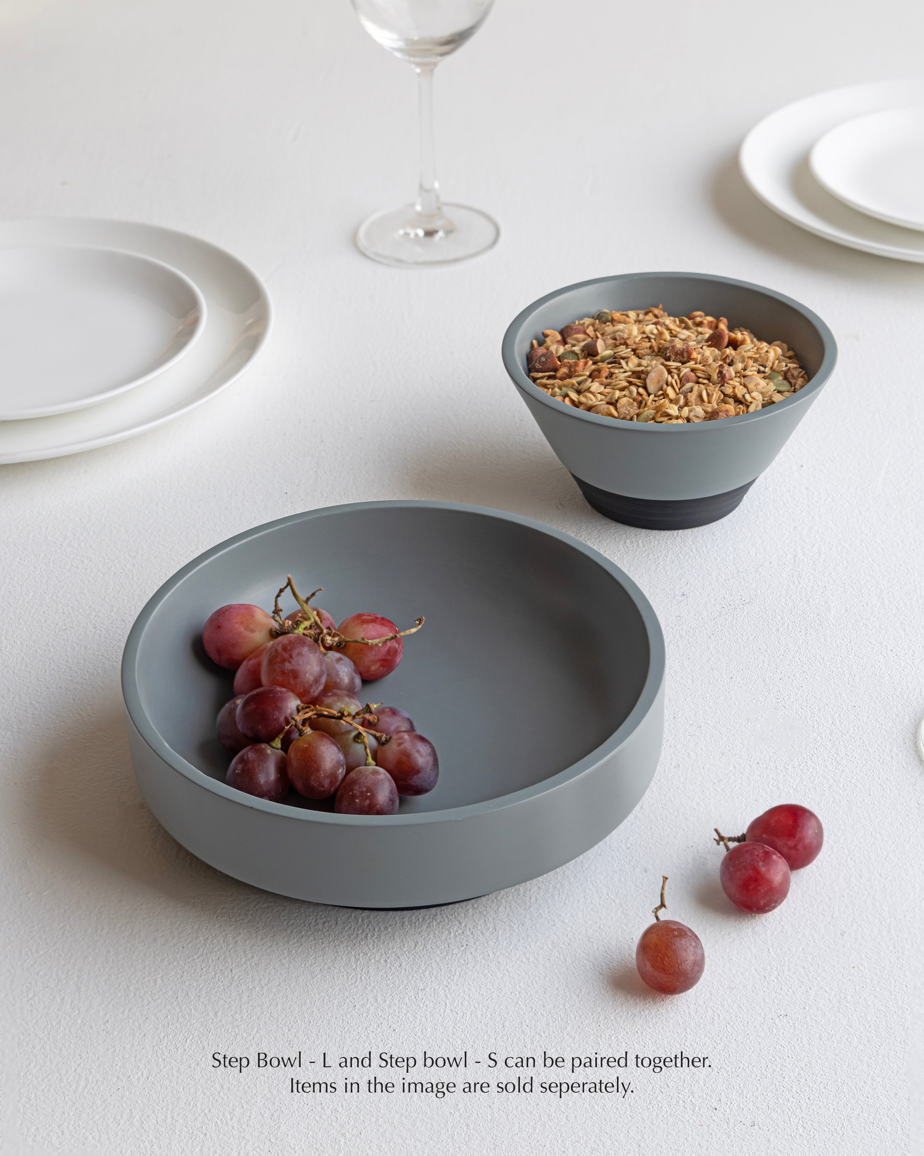 Step Bowl - L (Grey)