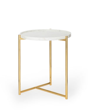 Tri Metal Table - Brass Gold