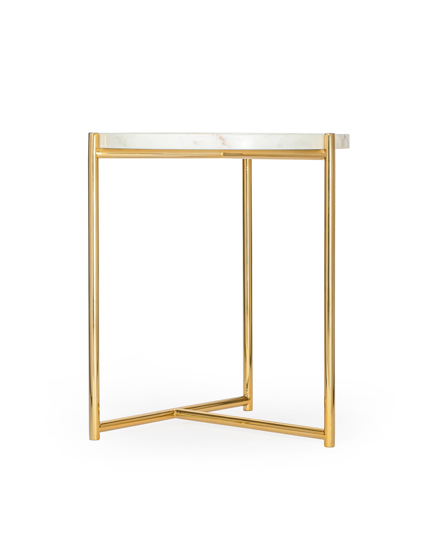 Tri Metal Table - Brass Gold