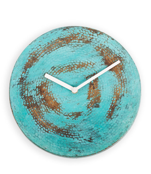Wall O Clock - Verdigris